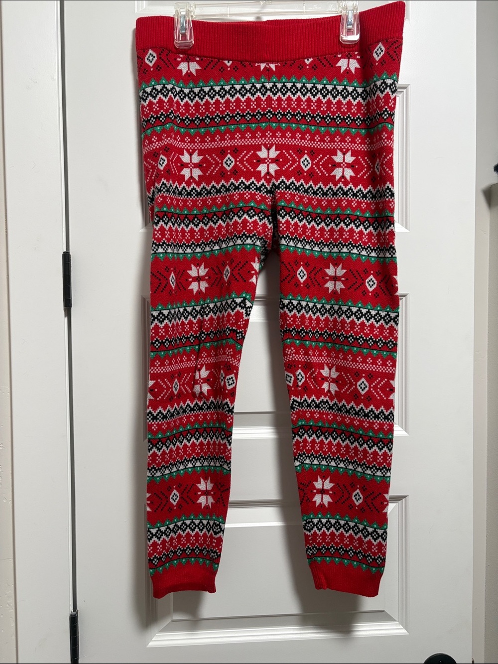 Torrid Red Fair Isle Holiday Knit Leggings